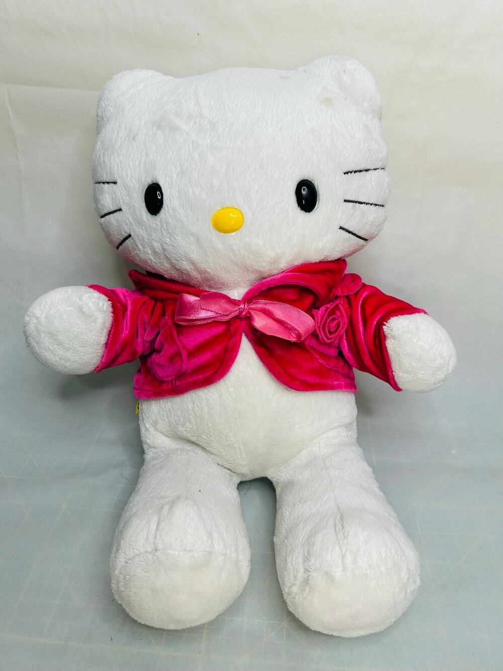 Build A Bear Hello Kitty Plush Cat Sanrio White Stuffed Toy 18 Inch No Bow BAB
